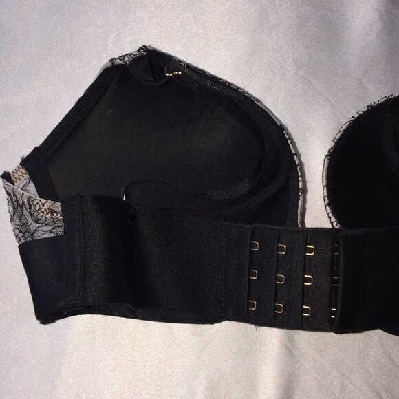 NEW VS Very Sexy Push-Up Bra Black Embroidered 32C - Picture 5 of 6